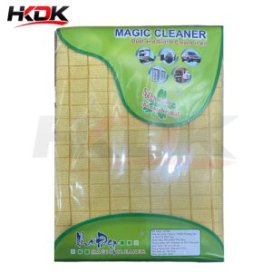 Khăn lau Microfiber màu vàng size 35x40mm