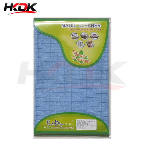 Khăn lau ô tô cao cấp màu xanh dương size 50x50