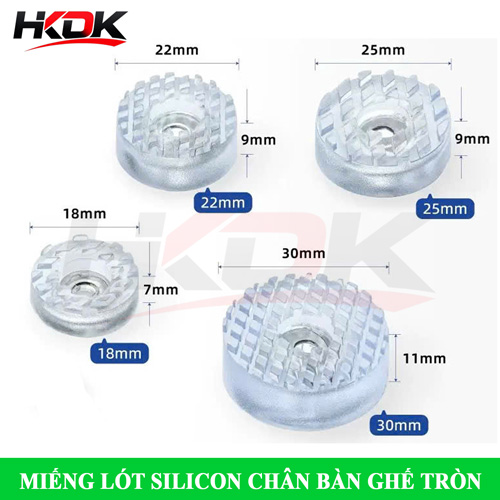 Đệm lót silicon chân bàn ghế tròn