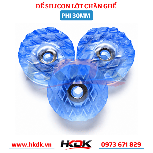 Đế silicon lót chân ghế Phi 30mm dạng tròn